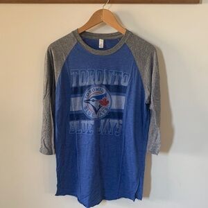 Toronto Blue Jays Baseball Tee - Blue and Gray